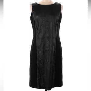 NWT‎ Donna Degnan Black Midi Contour Dress Size 8